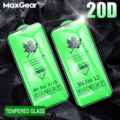 20D Full Cover Tempered Glass For iPhone 11 12 mini Pro X XR XS Max Screen Protector For iPhone 6 6s 7 8 Plus SE Protective Film ► Photo 1/6