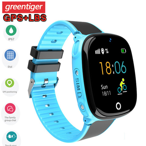 HW11 GPS Smart Watch Kids Waterproof Smartwatch Pedometer Smart Watch Children SOS Call Kids Safe GPS Tracker 2G Kids Smartwatch ► Photo 1/6