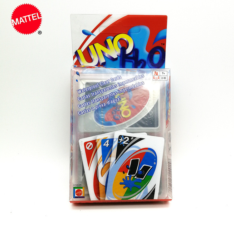 Buy Online Mattel Games Uno Card Game Creative Transparent Plastic Playing Card Crystal Waterproof Playing Card Can Be Washed Uno Card Game Alitools