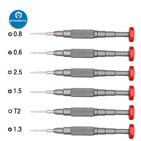 3D Screwdriver 1.5 Phillips 0.8 Pentalobe Y 0.6 M2.5 T2 Torx Mobile Phone Disassembly Tools for iPhone Electronics Repair Kit ► Photo 1/6