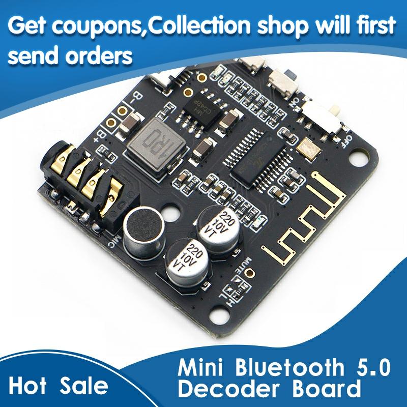 Mini Bluetooth 5.0 MP3 Decoder Board Audio Receiver MP3 Lossless Player Wireless Stereo Music Amplifier Module ► Photo 1/6