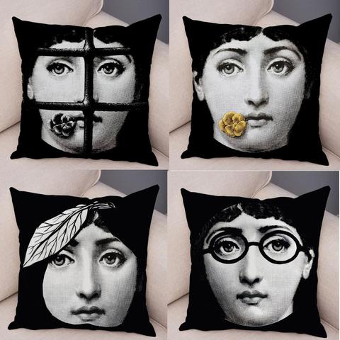 Modern Cushion Covers Vintage Style Sofa Pillowcase Linen Pillow Case 45X45cm Living Room Home Decoration ► Photo 1/6