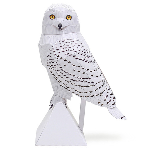 Snowy Owl Folding Cutting Mini Cute 3D Paper Model Papercraft Animal Figure DIY Kids Adult Handmade Craft Toys QD-237 ► Photo 1/6