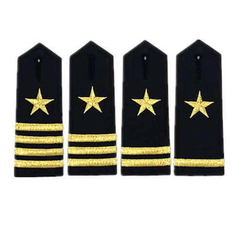 Sailor  Shoulder Strap Security Five-Pointed Star Arc Golden Embroidered Military Rank Decoration Cosplay Entertainment ► Photo 1/6