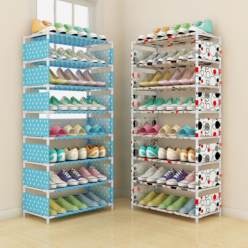 3/4/5/6 Tiers Metal Shoe Rack Storage Organiser Stand Shelf Cabinet Shoes Holder 