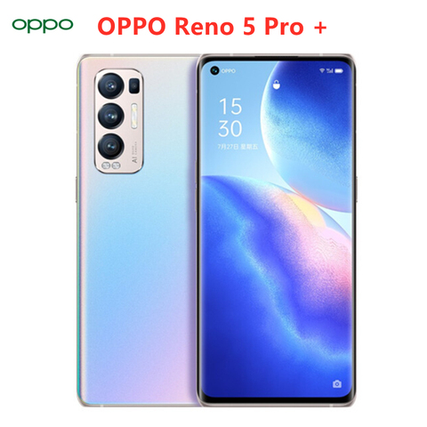 New Official OPPO Reno 5 Pro + Plus Cell Phone 6.55 inch OLED 90Hz Screen 65W Super VOOC 4500mAh Android 11 Color OS11 Mobile ► Photo 1/1