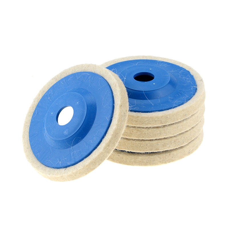 1 piece Felt Buffing Wheel for Metal Plastic Glass Fine Mirror