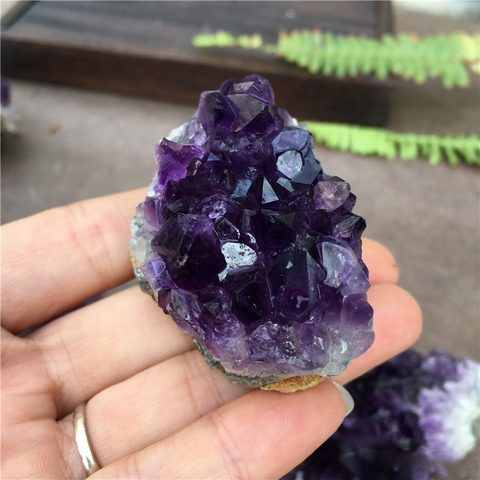 Natural Ore Irregular Amethyst Cluster Brazilian Crystal Rough Gemstone Home Decoration Reiki Healing Stone Treatment Fish Tank ► Photo 1/5