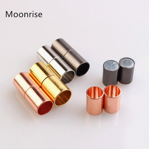 5Sets Magnetic Clasps 3 4 6 7 8 10 12 14 15mm Leather Cord Bracelet Necklace Connector End Cap For DIY Jewelry Making Accessory ► Photo 1/6
