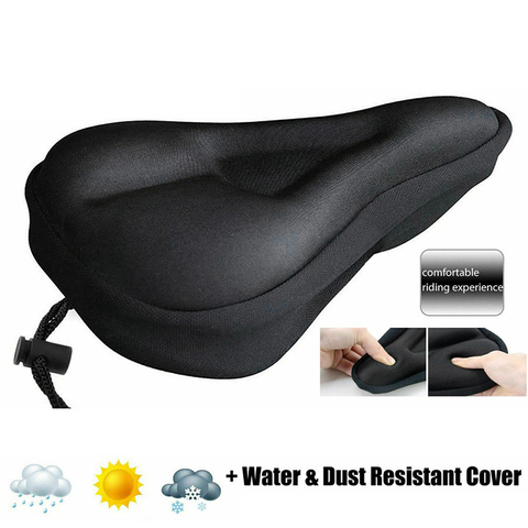 Bicycle Seat Breathable Bicycle Saddle Seat Soft Thickened Mountain Bike Bicycle Seat Cushion Cycling Pad Cushion Cover ► Photo 1/6