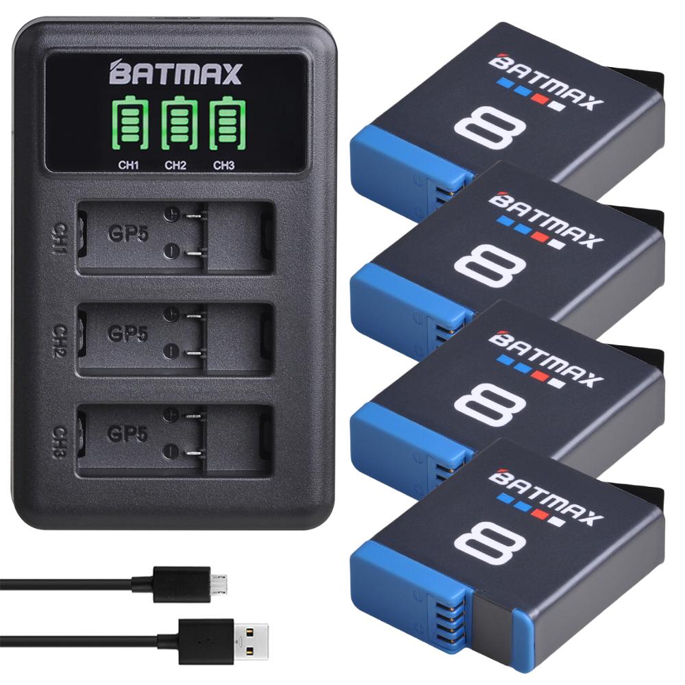 Buy Online For Gopro Hero 8 Hero 7 Hero8 Black Battery Gopro 5 Hero 6 Battery Akkus Led Usb Charger For Go Pro Hero 8 Alitools