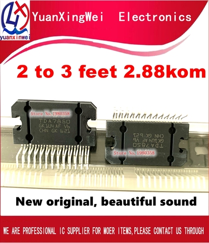 Car amplifier module TDA7850 TDA 7850 zip25 + 1 pcs 10000UF 25V capacitor + one bag thermal grease =A SET New ORIGINAL ► Photo 1/5