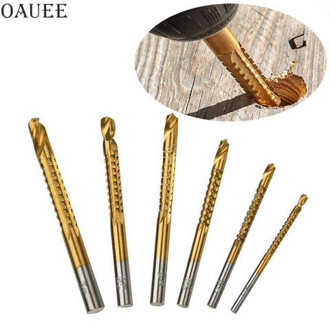 6pcs/set Cobalt Drill Bit Set Spiral Screw Metric Composite Tap Drill Bit Tap Twist Drill Bit Set Multifunction Woodworking Tool ► Photo 1/6