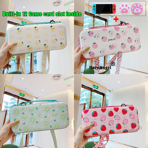 For Nintend Switch/Lite Accessories Storage Bag Protective Shell Cover Case For Nintendo Switch Lite Mini 16 Games+Tempered Glas ► Photo 1/6