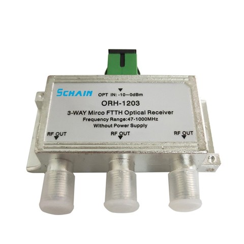 Mini CATV FTTH Optical Receiver  47-1000MHz 3 way passive FTTH negative optical receiver ► Photo 1/3