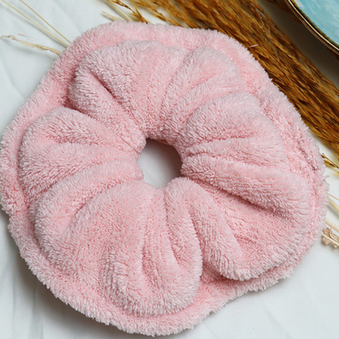 1PC Soft Super-absorbent Velvet Hair Scrunchie Microfiber Towel Hair Band Women Solid Hair Accessories Elastic Hairbands ► Photo 1/6