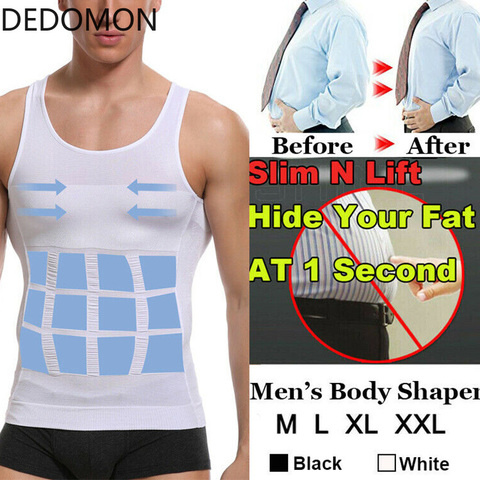 Men HOT Slimming Vest for Man Boobs Belly Fat Burn Trimmer Sauna