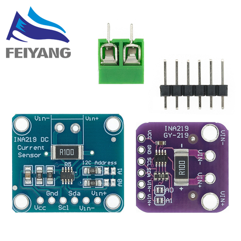 1PCS SOT23 INA219 Bi-directional DC Current Power Supply Sensor Breakout Module DIY 3V-5V IIC I2C Power Monitoring Sensor Module ► Photo 1/6