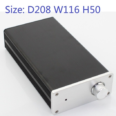 Size: D208 W116 H50mm DAC Amplifier Case Aluminum Chassis Power Supply DIY Case WA110 ► Photo 1/5