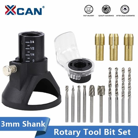 XCAN Rotary Tools Dedicated Locator Set Grinding Locator with Twist Drill Bit Wood Rotary Files Power Tools Accessories ► Photo 1/6