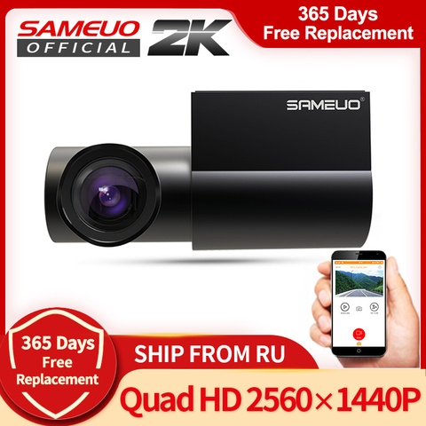 Sameuo Dash Camera front and rear  built in WiFi GPS Car Dash Camera Mini Hidde full hd 1080P Auto Night Vision DVR 360 Rotation ► Photo 1/6