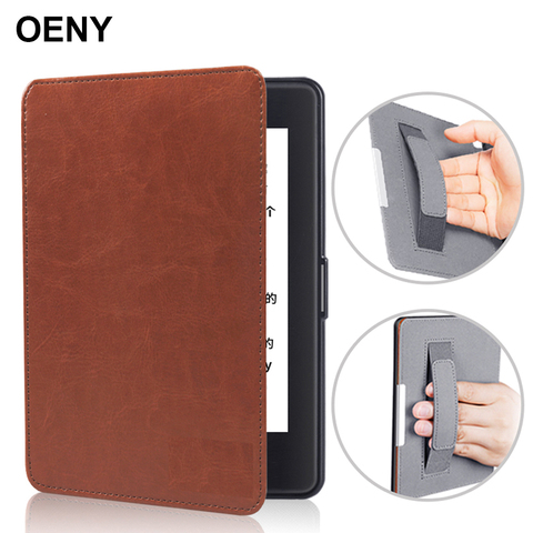 For Kindle Paperwhite 1 2 3 4 10th Gen 2022 Case With Hand Holder PU Leather Capa For Kindle 10th Generation 2022 Case ► Photo 1/6