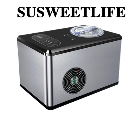 SUSWEETLIFE Multi function ice cream machine gelato automatic compressor fast home production small mini ice cream machine ► Photo 1/6