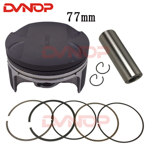 Zongshen NC250 motorcycle Cylinder accessories NC 250 XZ250R T6 ZS177MM Engine piston ring Piston diameter 77mm pin 16mm ► Photo 1/5