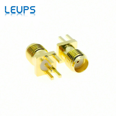 10PCS SMA Female Jack 1.6mm 1.2mm 1.0mm Spacing Edge Solder PCB Straight Mount RF Connector Gold Plated ► Photo 1/5
