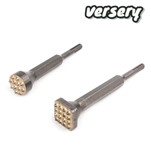 Free Shipping Alloy Point Groove Gouge Flat Round Electric Flower Hammer Drill Bit Stone Slab/Bridge/Wall/Cement Pavement Chisel ► Photo 1/6