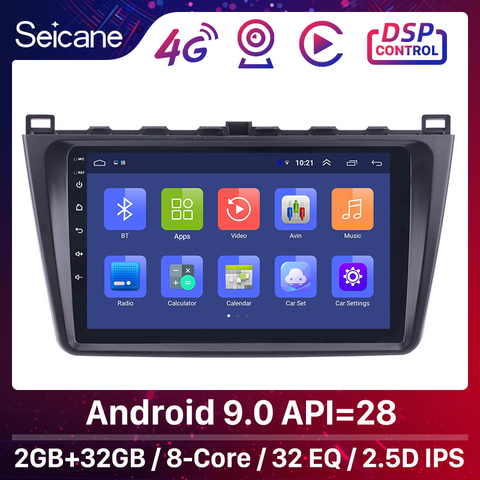 Seicane Android 9.0 2DIN Car Head Unit Radio Audio GPS Multimedia Player For Mazda 6 Rui wing 2008 2009 2010 2011 2012 2013 2014 ► Photo 1/6
