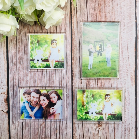 Blank Clear Acrylic Fridge Magnets Frame;4 different size available, Quality Premiun Photo Frame ► Photo 1/6