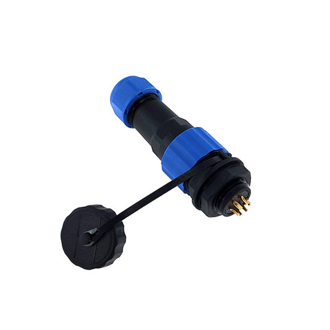 SP16 Waterproof connector 2pin 3/4/5/6/7/9 pin  IP68 power cable connector Male plug and Female socket ► Photo 1/6