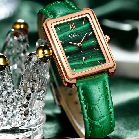 CHENXI Fashion Malachite Green Women Bracelet Watch Top Luxury Brand Quartz Ladies Dress Watches Waterproof relogio feminino ► Photo 1/6