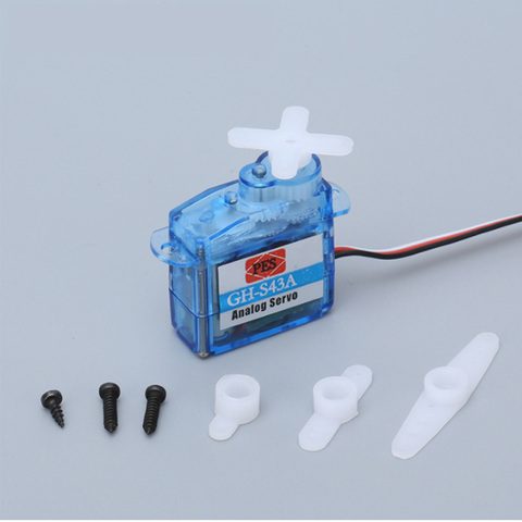 1pcs GH-S43A 4.3g  Mini Micro Servo Steering Gear for RC Airplane Helicopter Car Model ► Photo 1/6