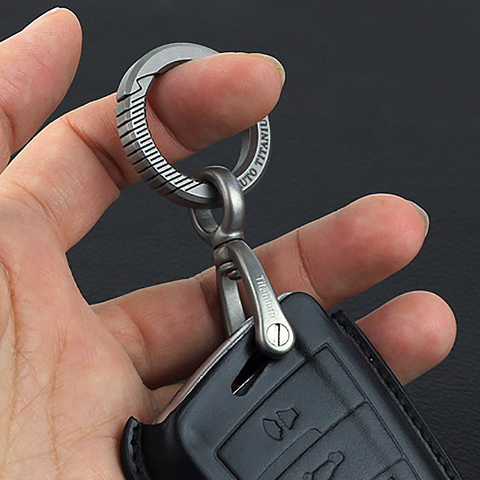 Ultra Lightweight For Titanium Alloy Keychain With For Key Ring Carabiner  Car For Key Chains Bottle Opener Quick-release