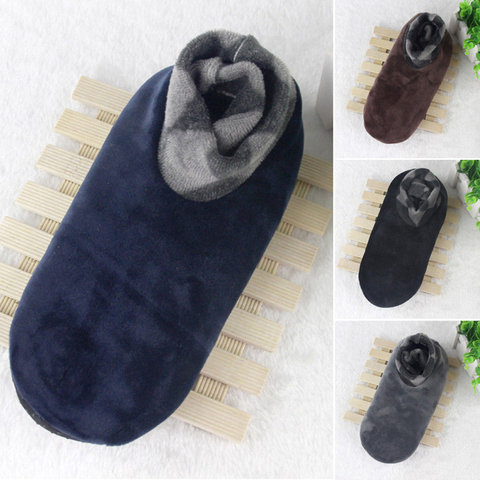 1 Pair Men Women Soft Fleece Socks Thicken Winter Warm Boot Socks 4 Colors Unisex Elastic Non Slip Indoor Floor Socks Slipper ► Photo 1/6