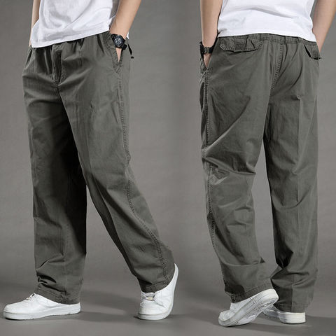 Large Size Loose Casual Pants Men's Trousers Straight Casual All-match Spring and Autumn Pants Sports Pants ► Photo 1/6