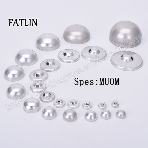 100sets Aluminium Mushroom Fabric Covered Cloth Buttons 16L-44L DIY Handmade Metal Bread Shape Round Fabric Accessories Clothes ► Photo 1/6