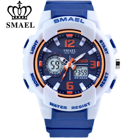 SMAEL Brand Fashion Women Sports Watches LED Digital Quartz Military Clock Man Watch Boy Girl Student Multifunctional Wristwatch ► Photo 1/6