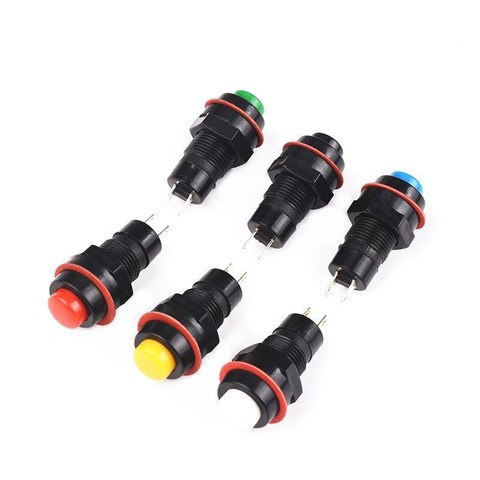 6pcs self-reset Push Button Switch 10mm Self Return Momentary Push Button Switch ► Photo 1/4