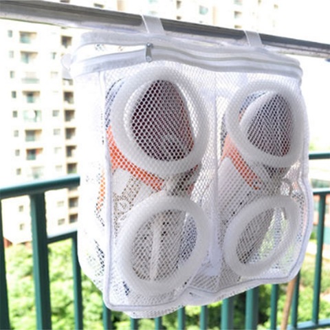 1pcs shoes washing hanging bag Dry Sneaker Mesh Laundry Bags Home Using Clothes Washing Net bag Shoes Protect Wash bag ► Photo 1/6