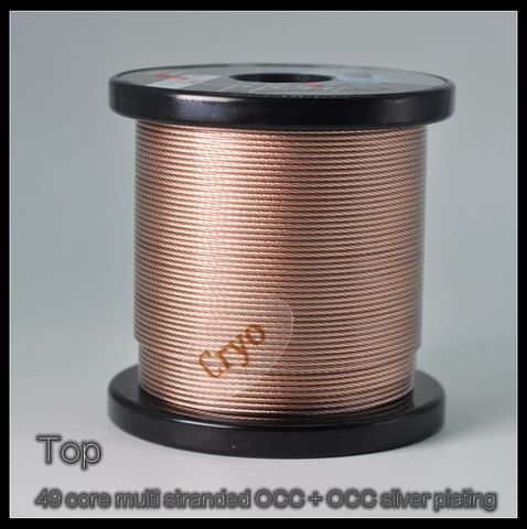 Top 49 core multi stranded OCC + OCC silver plating Headset upgrade cable DIY 7N OCC ► Photo 1/5