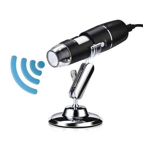 1000X/1600X Camera Microscope wifi Portable Digital Microscope Magnifier USB Inspection Camera 8 LED with Stand for Android IOS ► Photo 1/6