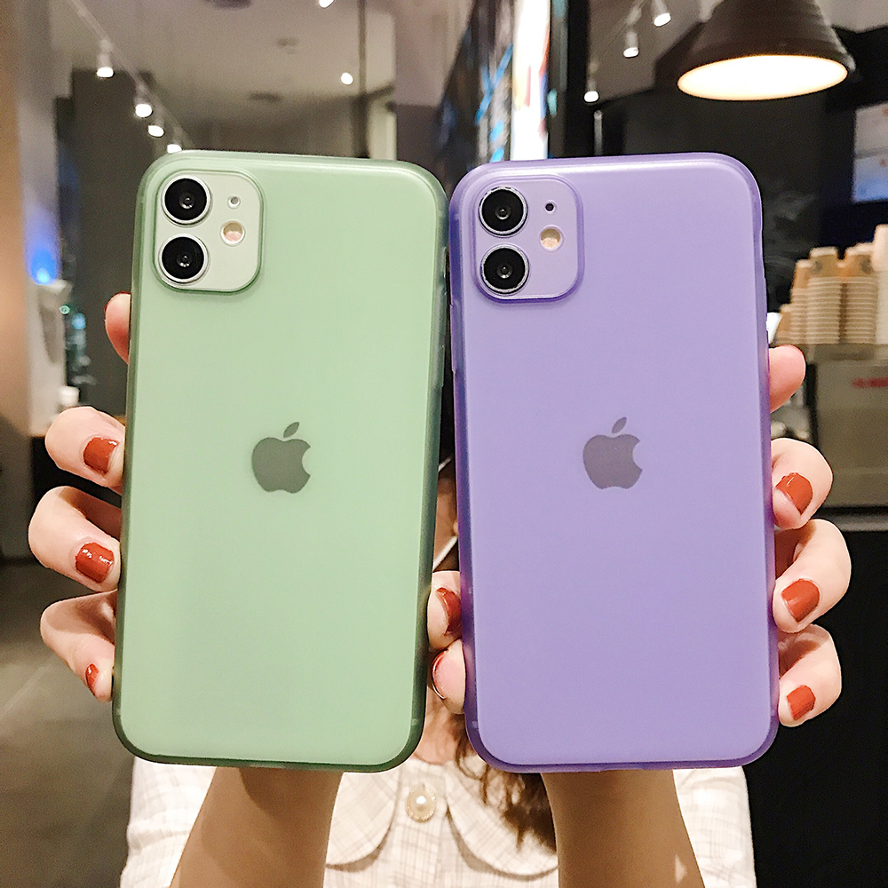 Matte Clear Phone Case For Iphone 11 Pro Max 11pro Xs X Xr 8 Plus 7 Se Green Purple Transparent Silicone Cover Accessories Price History Review Aliexpress Seller Geek Alitools Io