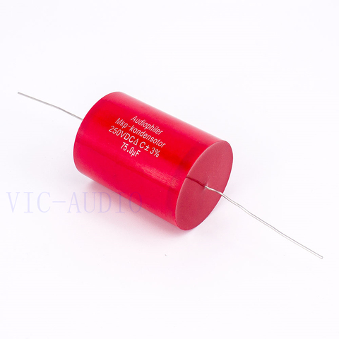 1PC Audiophiler Mkp Capacitor 75uf 250V DC 3% HIFI Fever Electrodeless Capacitor Audio Capacito Coupling Frequency Dividing 75uf ► Photo 1/6