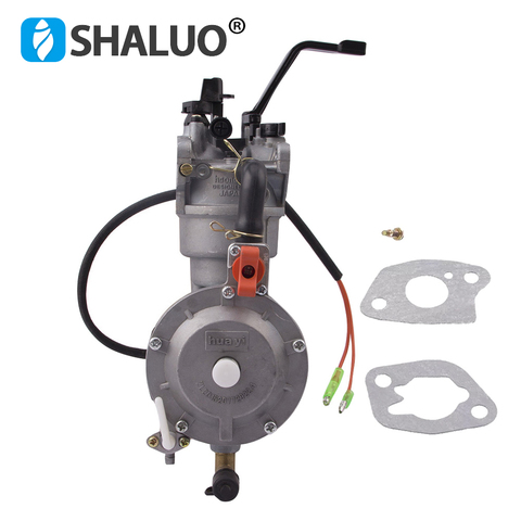 hot sale LPG NG Carburetor dual fuel LPG conversion kit for 5KW 6.5KW 188F 190F 13P Gasoline Generator Dual Fuel Carburetor ► Photo 1/6