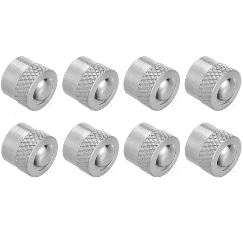 8pcs/set 8mm Valve Caps Metal Short Gasket Premium Tire Valve Cap Cover Car Wheel Tires Valves Tyre Stem Air Caps ► Photo 1/6