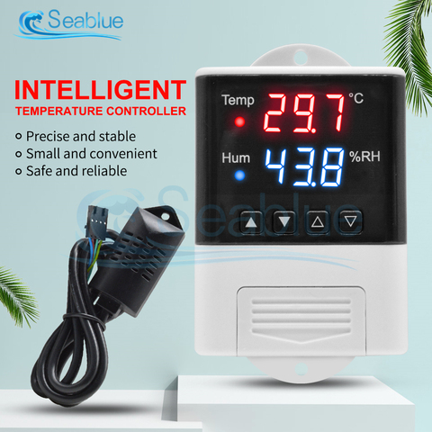 AC 110V-220V DTC3200 LED Microcomputer Intelligent Temperature and Humidity Controller Thermometer Hygrometer SHT20 Sensor Probe ► Photo 1/6