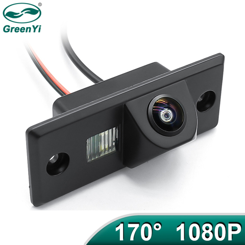 GreenYi 170 Degree 1920*1080P Vehicle Rear View Camera for VW Volkswagen SKODA FABIA/SANTANA/POLO(3C)/TIGUAN/TOUAREG/PASSAT Car ► Photo 1/6